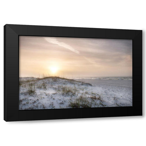 Foggy Dunes Black Modern Wood Framed Art Print with Double Matting by Head, Danny