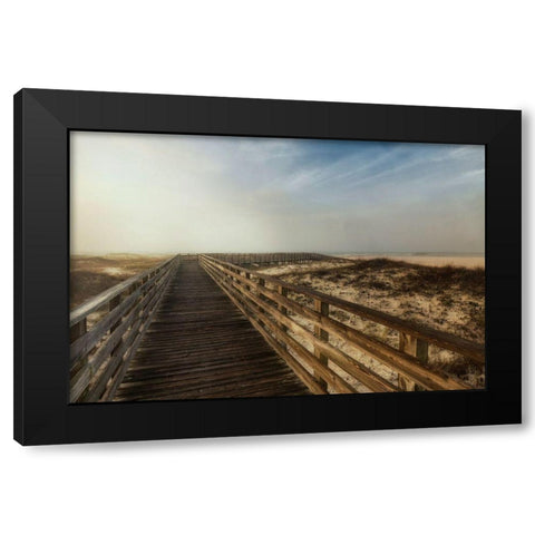 Boardwalk I Black Modern Wood Framed Art Print by Head, Danny