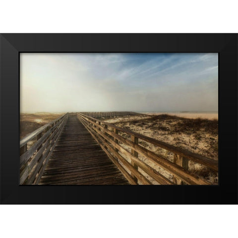 Boardwalk I Black Modern Wood Framed Art Print by Head, Danny
