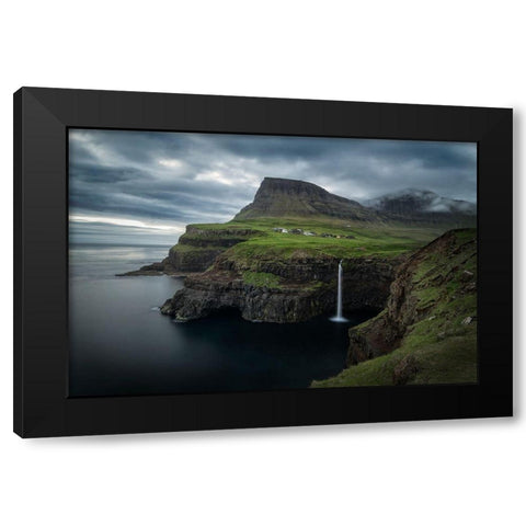 Mulafosser Black Modern Wood Framed Art Print with Double Matting by Head, Danny