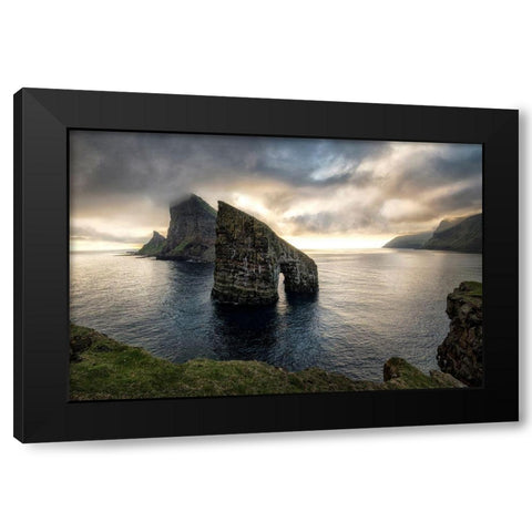 Drangamir I Black Modern Wood Framed Art Print by Head, Danny