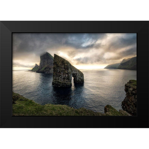 Drangamir I Black Modern Wood Framed Art Print by Head, Danny