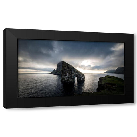 Drangamir II Black Modern Wood Framed Art Print by Head, Danny