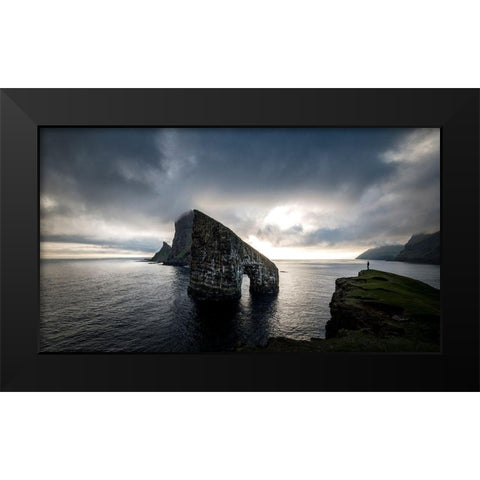 Drangamir II Black Modern Wood Framed Art Print by Head, Danny