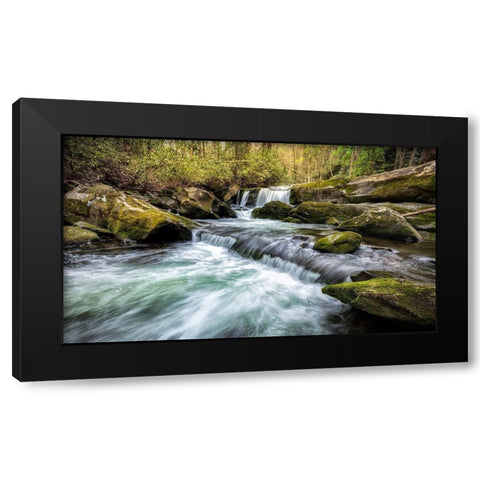 Mountain Creek Black Modern Wood Framed Art Print by Head, Danny
