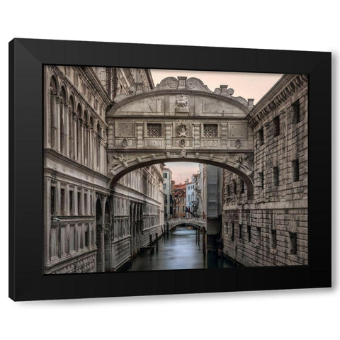 Iconic Venice Black Modern Wood Framed Art Print by Head, Danny