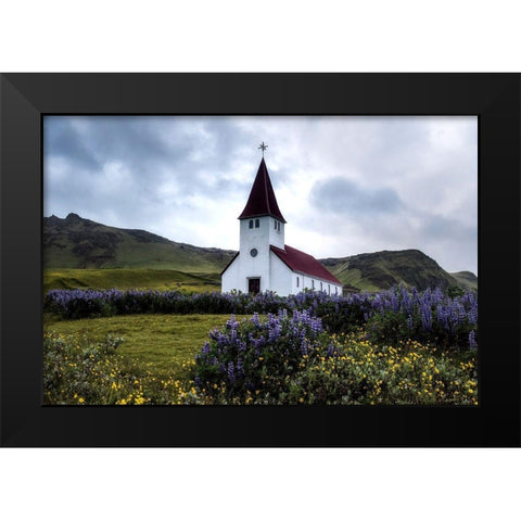 Take Me to Church Black Modern Wood Framed Art Print by Head, Danny