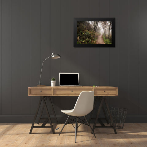 Hikers Dream Black Modern Wood Framed Art Print by Head, Danny