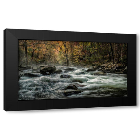 Tremont Morning Black Modern Wood Framed Art Print with Double Matting by Head, Danny