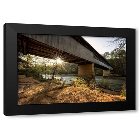 Swann Bridge V Black Modern Wood Framed Art Print by Head, Danny