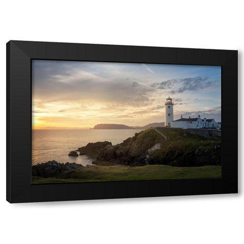 Drifting Light Black Modern Wood Framed Art Print by Head, Danny