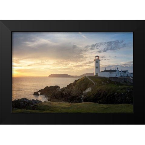 Drifting Light Black Modern Wood Framed Art Print by Head, Danny
