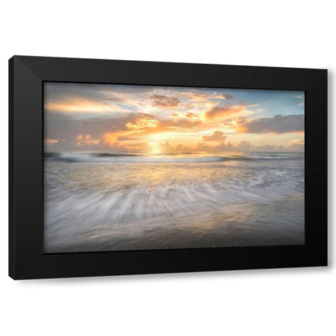 Coastal Sunrise I Black Modern Wood Framed Art Print by Head, Danny