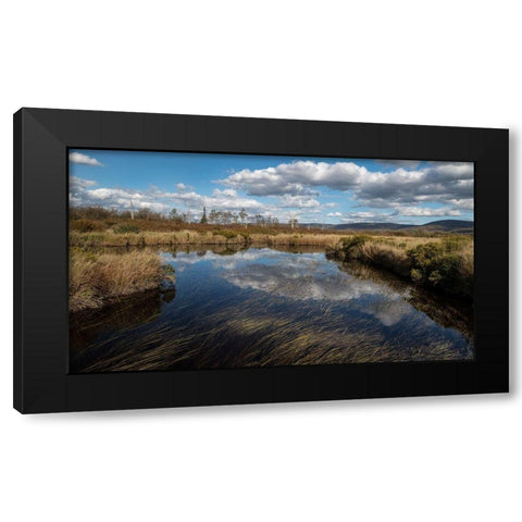 Blackwater Creek Black Modern Wood Framed Art Print with Double Matting by Head, Danny