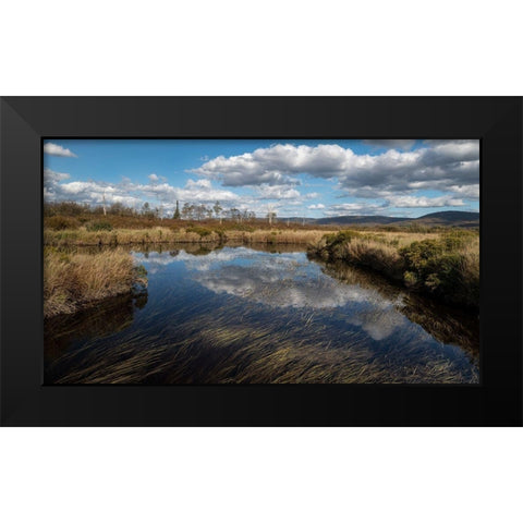 Blackwater Creek Black Modern Wood Framed Art Print by Head, Danny