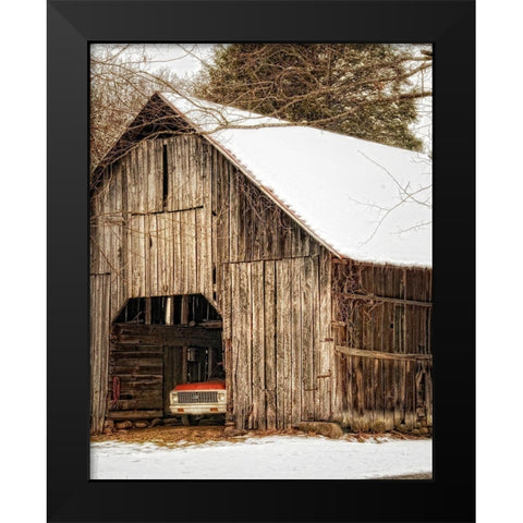 Tucked In Black Modern Wood Framed Art Print by Head, Danny