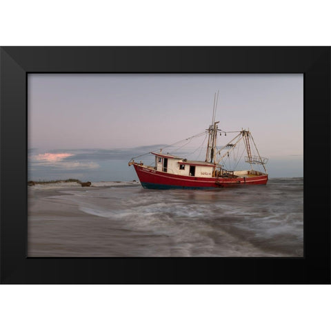 Run Aground II Black Modern Wood Framed Art Print by Head, Danny