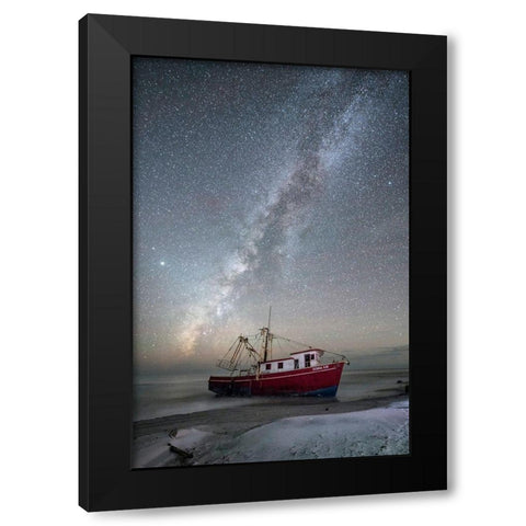 At Rest Black Modern Wood Framed Art Print by Head, Danny