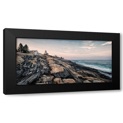 Permiquid Panorama Black Modern Wood Framed Art Print by Head, Danny