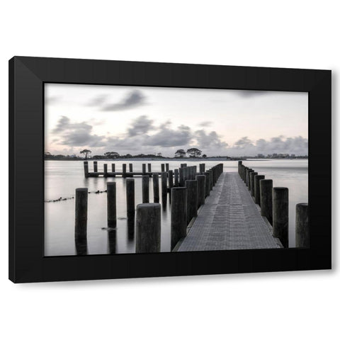 The Pass Black Modern Wood Framed Art Print by Head, Danny