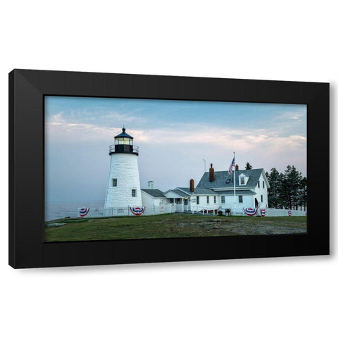 Blue Hour Black Modern Wood Framed Art Print with Double Matting by Head, Danny