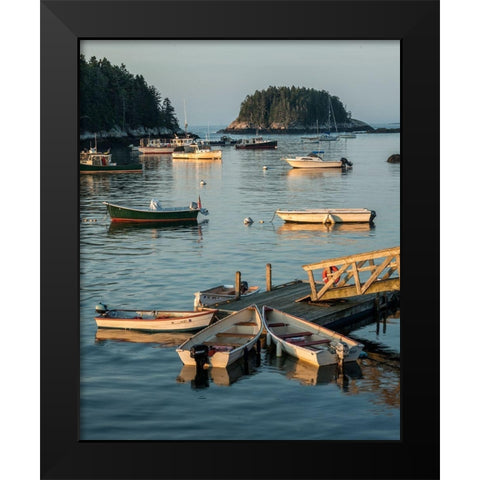 Close Quarters Black Modern Wood Framed Art Print by Head, Danny