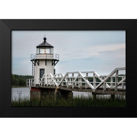 Doubling Point Black Modern Wood Framed Art Print by Head, Danny