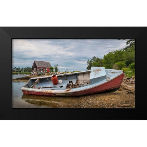 Out of Service I Black Modern Wood Framed Art Print by Head, Danny