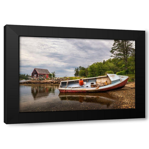 Out of Service III Black Modern Wood Framed Art Print by Head, Danny