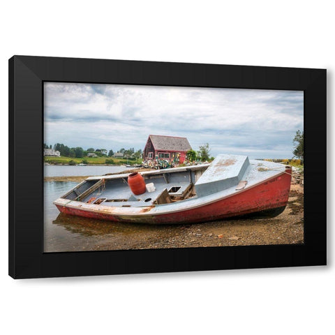 Out of Service II Black Modern Wood Framed Art Print by Head, Danny