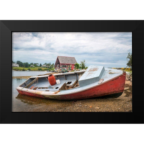 Out of Service II Black Modern Wood Framed Art Print by Head, Danny