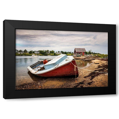 Out of Service IV Black Modern Wood Framed Art Print by Head, Danny