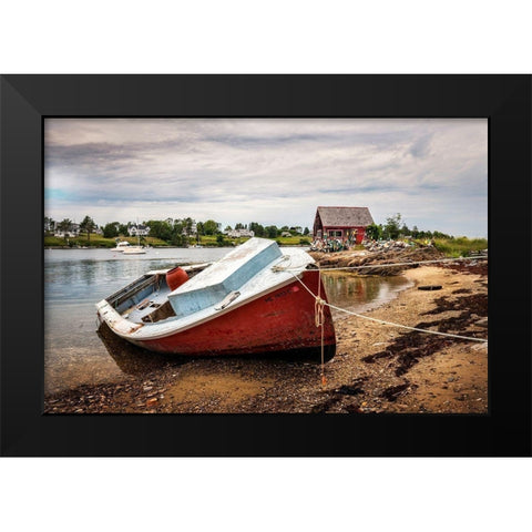 Out of Service IV Black Modern Wood Framed Art Print by Head, Danny