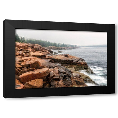 Red Rocks Black Modern Wood Framed Art Print by Head, Danny