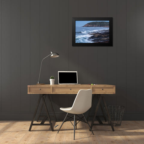The Break Black Modern Wood Framed Art Print by Head, Danny
