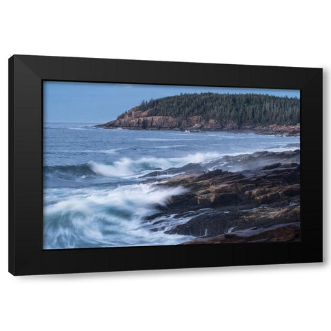 The Break Black Modern Wood Framed Art Print by Head, Danny