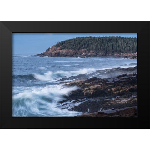 The Break Black Modern Wood Framed Art Print by Head, Danny