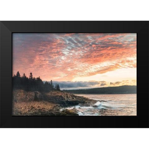 Coastal Sunrise I Black Modern Wood Framed Art Print by Head, Danny