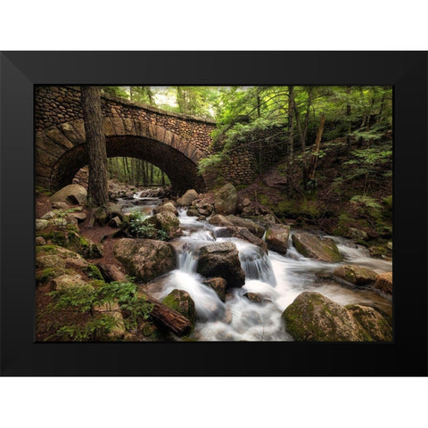Stone Bridge I Black Modern Wood Framed Art Print by Head, Danny