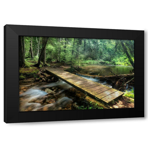 The Crossing Black Modern Wood Framed Art Print by Head, Danny