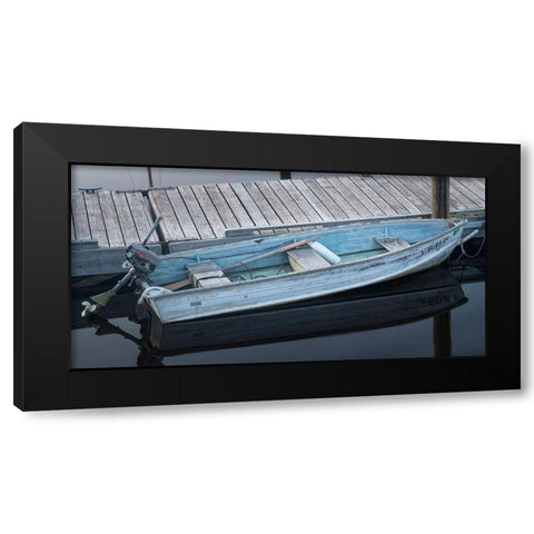 Old Blue Black Modern Wood Framed Art Print by Head, Danny
