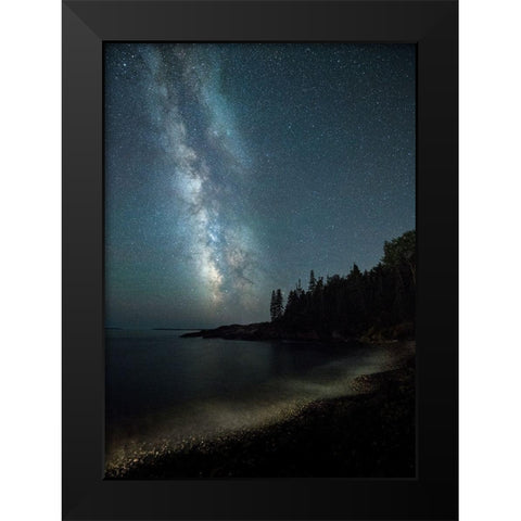 Acadia Sky I Black Modern Wood Framed Art Print by Head, Danny