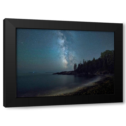 Acadia Sky II Black Modern Wood Framed Art Print by Head, Danny