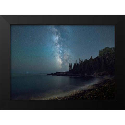 Acadia Sky II Black Modern Wood Framed Art Print by Head, Danny