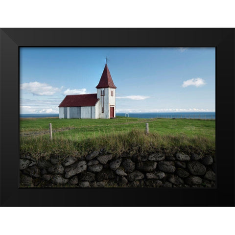 Church by the Sea I Black Modern Wood Framed Art Print by Head, Danny