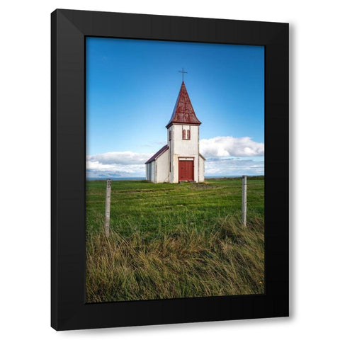Church by the Sea II Black Modern Wood Framed Art Print by Head, Danny