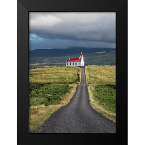 On the Hill I Black Modern Wood Framed Art Print by Head, Danny