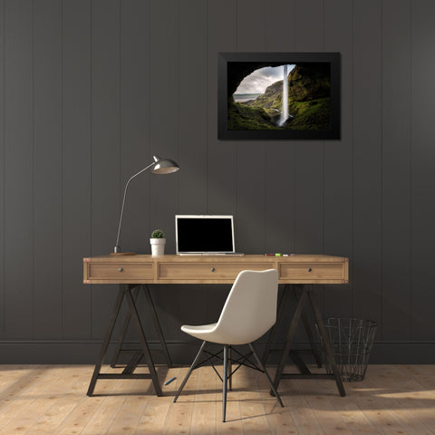 From Behind II Black Modern Wood Framed Art Print by Head, Danny