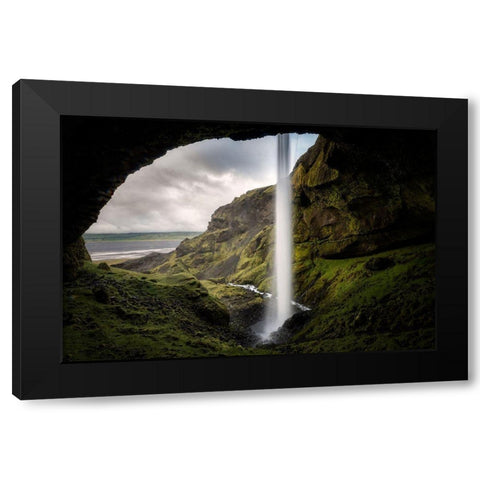 From Behind II Black Modern Wood Framed Art Print with Double Matting by Head, Danny