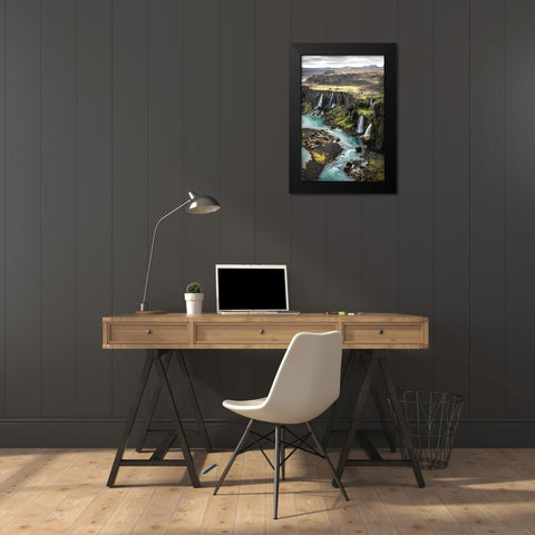 Valley of Tears I Black Modern Wood Framed Art Print by Head, Danny